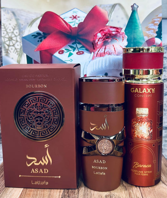 Henry’s Favorite Duo – Asad Bourbon Perfume + Baraca Body Spray