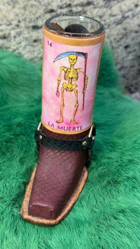 La Muerte shot glass boots