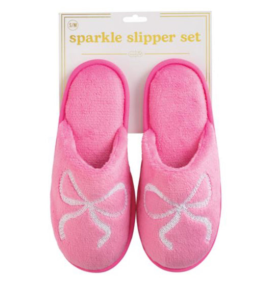 PINK SPARKLE SLIPPERS