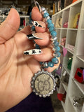 Silver blue Gigi Bracelet