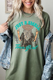 Just a Small Town Girl Camo Plus Heavy Cotton Tee