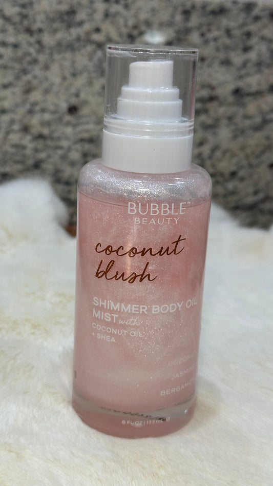 Coconut Blush! Shimmer Body Oil Mist