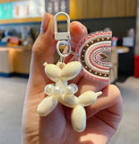 Pearl KAWAII Cartoon Balloon Dog Key Chain