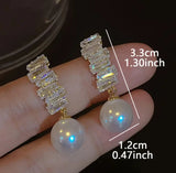 DIAMOND AND PEARLS EARRINGS