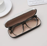 Sparkly Rhinestone Eyeglass Case Cute Handmade Hard Shell Glasses Box for Women