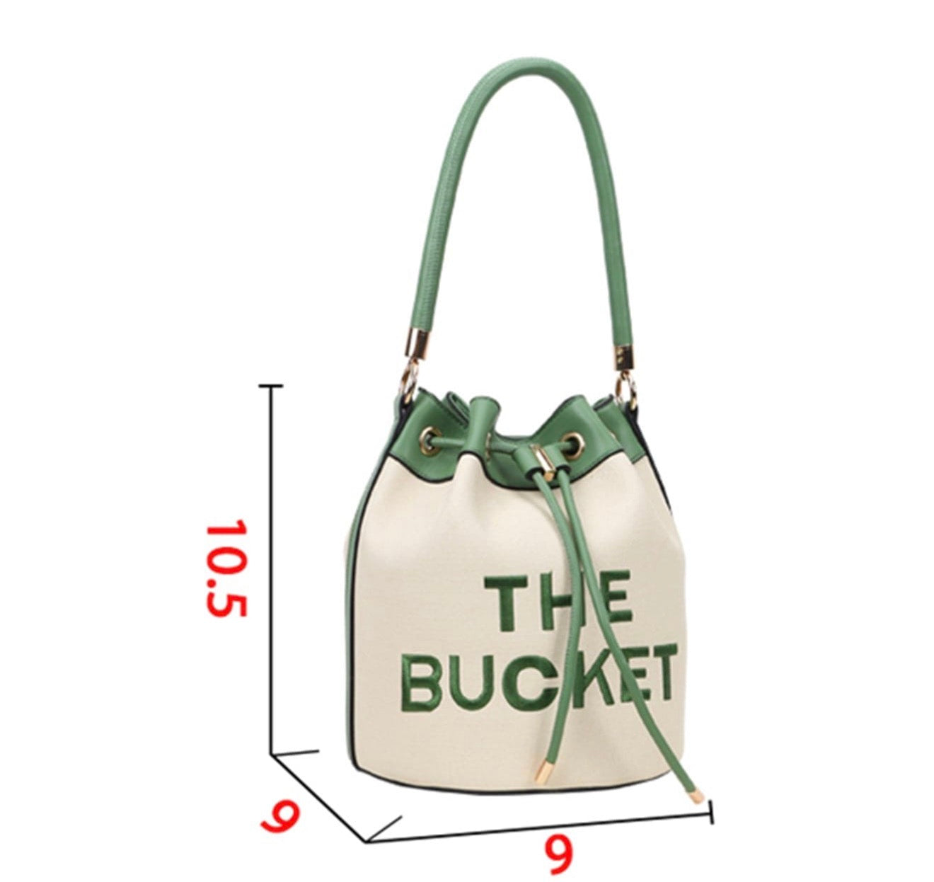 The Bucket Draw String Embroidery Hobo -Shoulder Bag with Wallet BL-9153W
