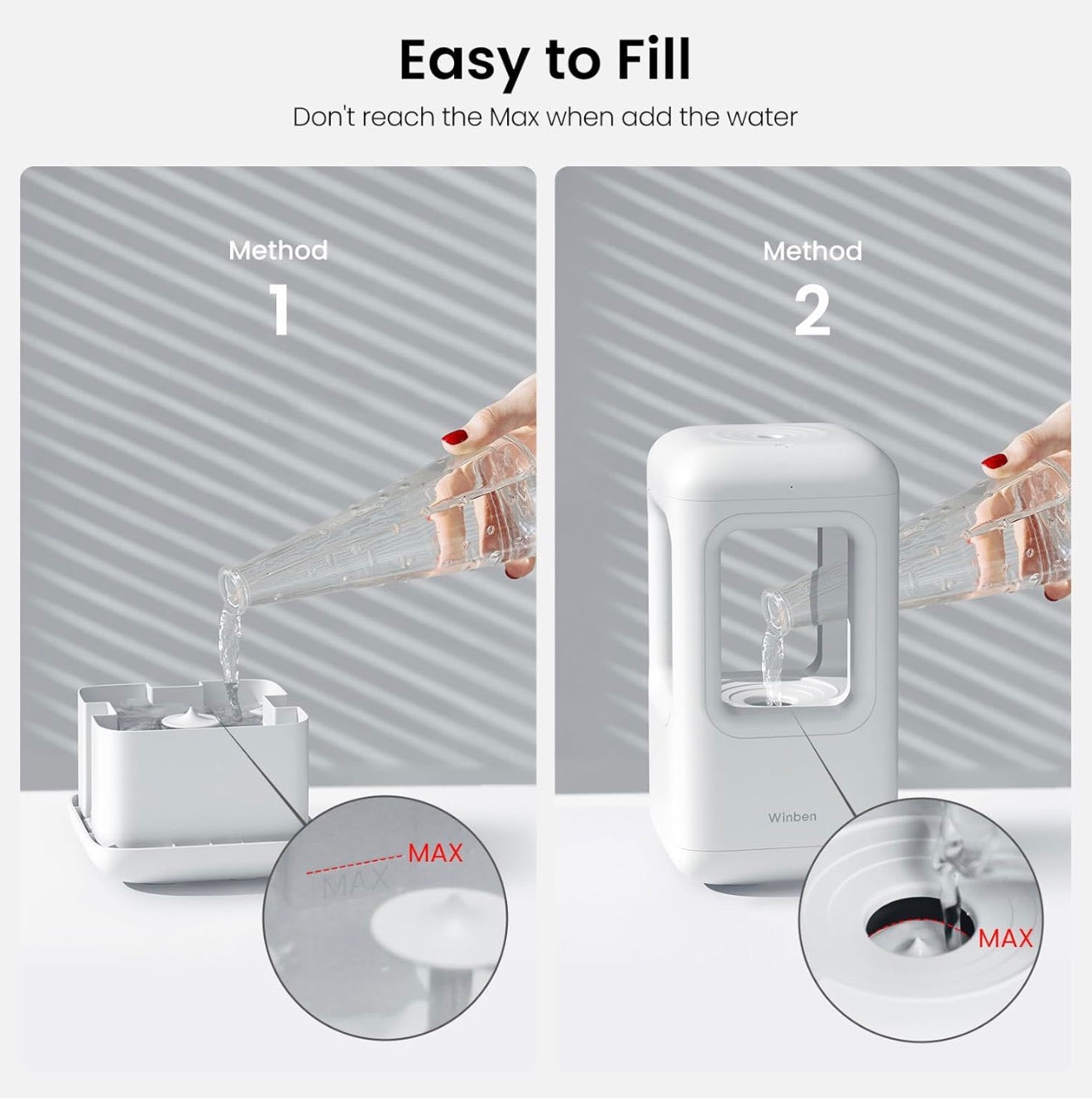 Winben Anti Gravity Water Drop
Air Humidifier with LED
Ambiance Backlight