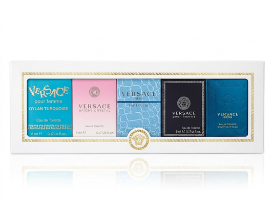 Versace Mini Perfume Collection Set – 5 Piece Luxury Gift Set