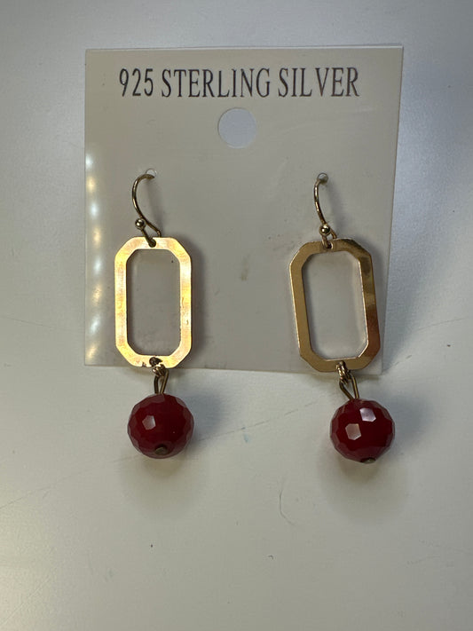Red earrings