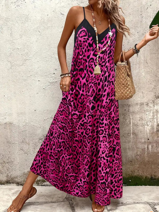 Fuchsia Leopard Dress