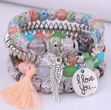 I LoVe YoU  BoHo Bracelet