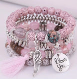 I LoVe YoU  BoHo Bracelet