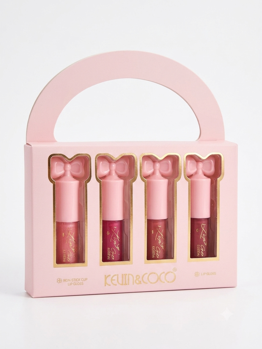 Kevin and Coco 4-colors lip gloss set