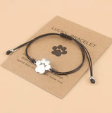 Cute Stainless Steel Dog Paw Bracelet