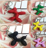 Matte Colors Kawaii Cartoon Balloon Dog Keychains