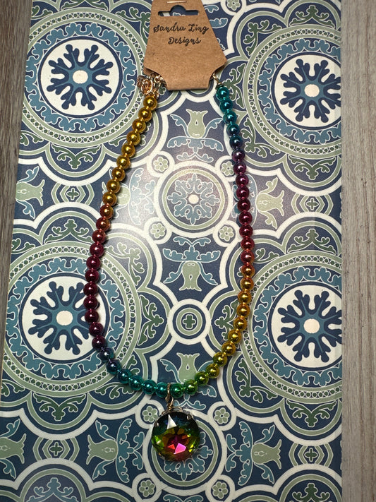 Large rainbow Necklace