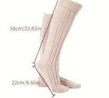 Cozy Cable Knit High Boot Socks for Women