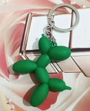 Matte Colors Kawaii Cartoon Balloon Dog Keychains