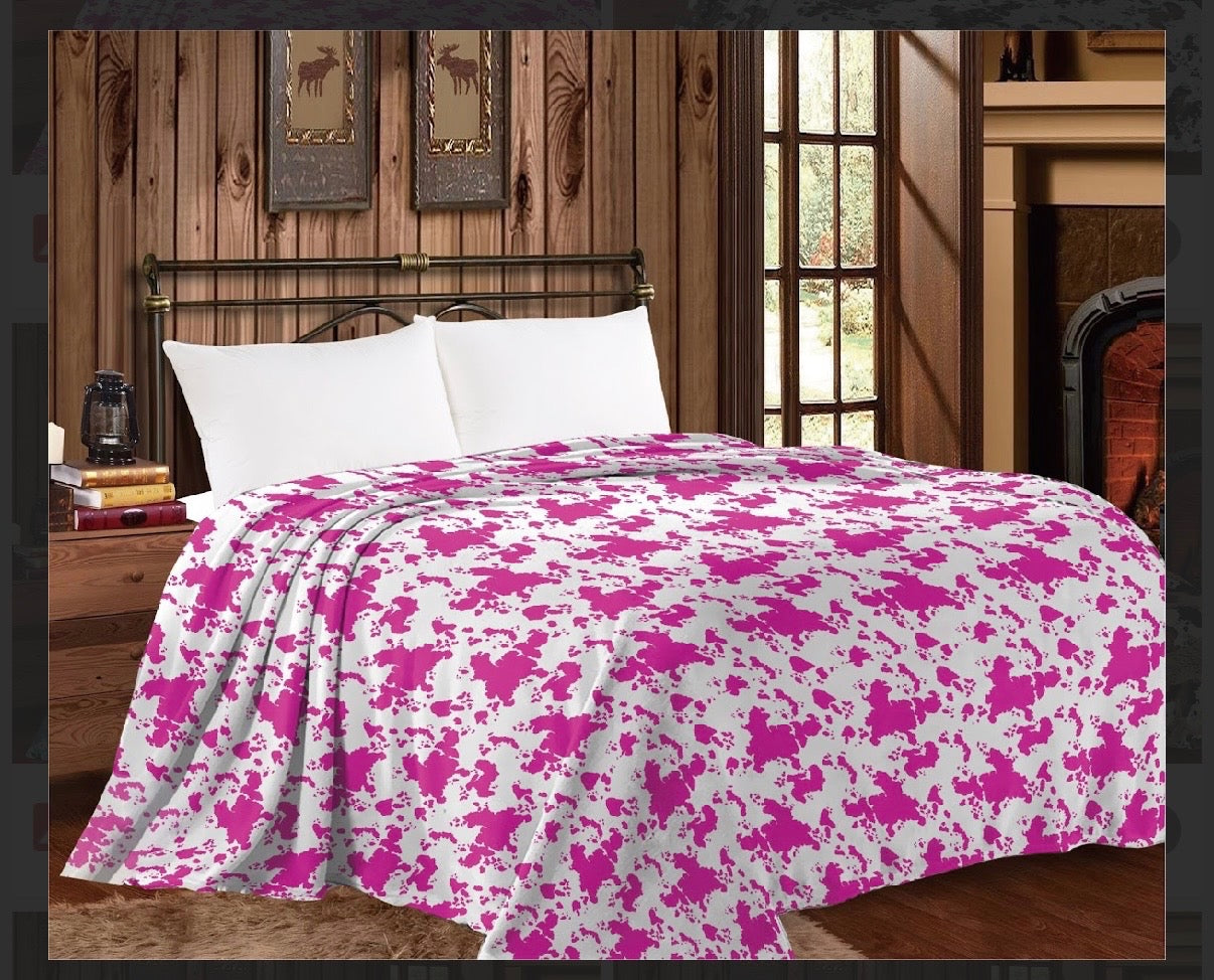 PINK COW - KING MIA BLANKET