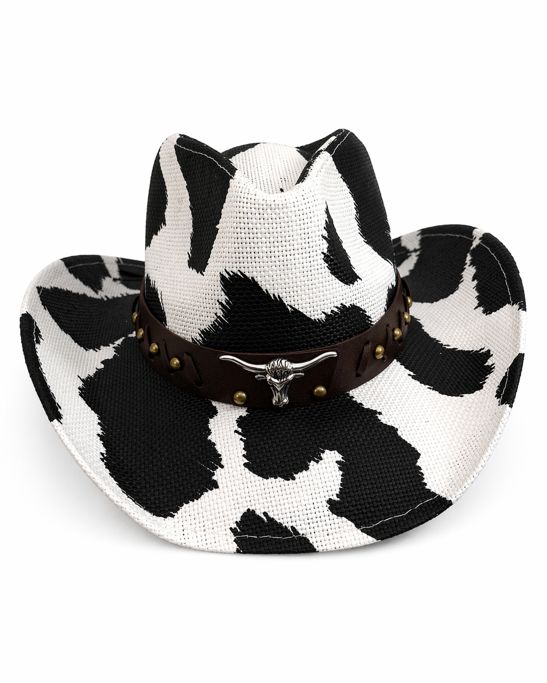 Wild West Cow Print Statement Hats