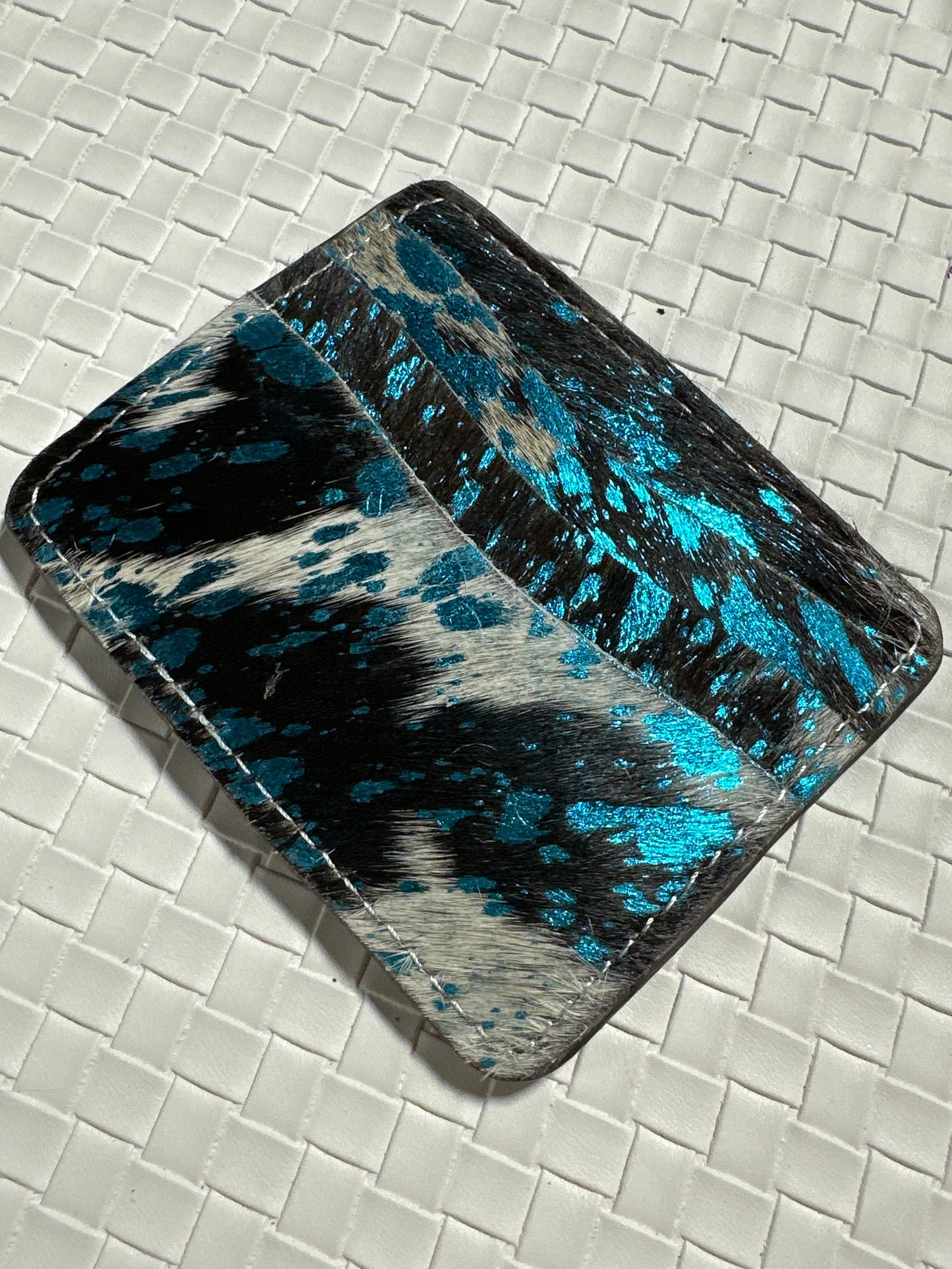 Blue card holder