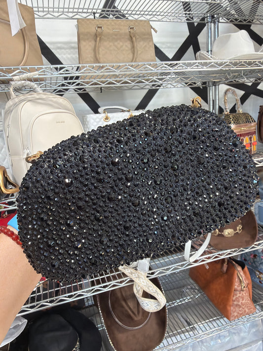 Black Crystal Clutch