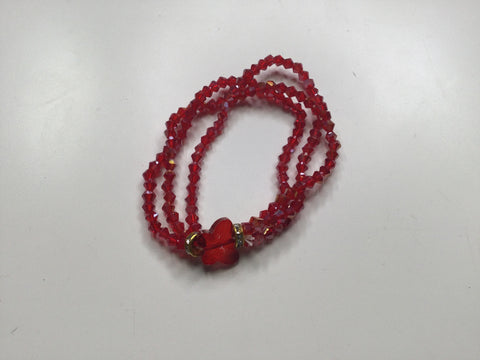 Roxane red butterfly bracelet
