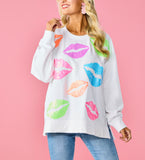 Colorful Lips SPARKLE SWEATSHIRT