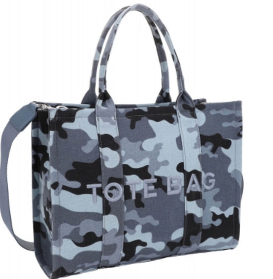 BLUE CAMO Tote Bag UW-31559C LARGE