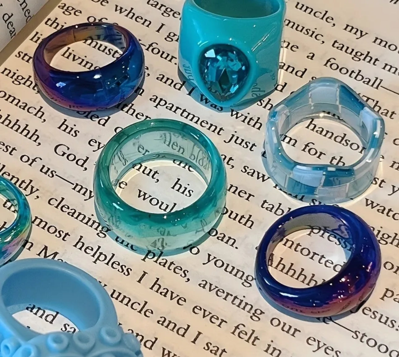 8 pcs Y2K Rings