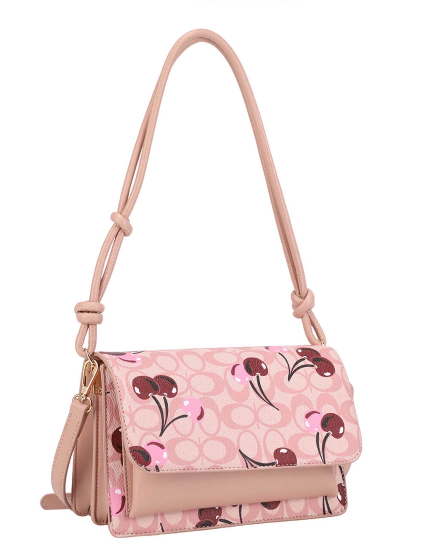 20762 Cream cherry bag