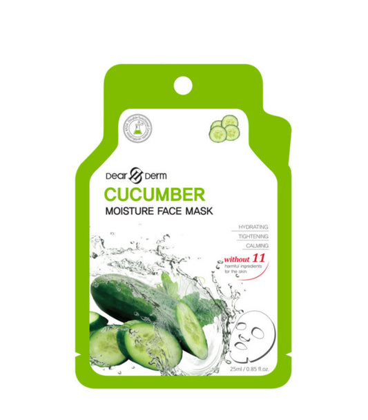 Cucumber moisture face mask