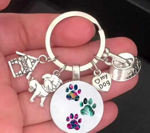 Paw Print Keychain