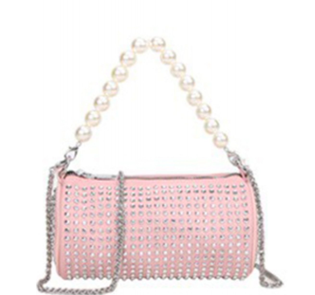 9037  Bling bag with exchangeable pearl handle