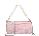 9037  Bling bag with exchangeable pearl handle