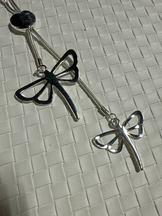 Dragonfly long necklace