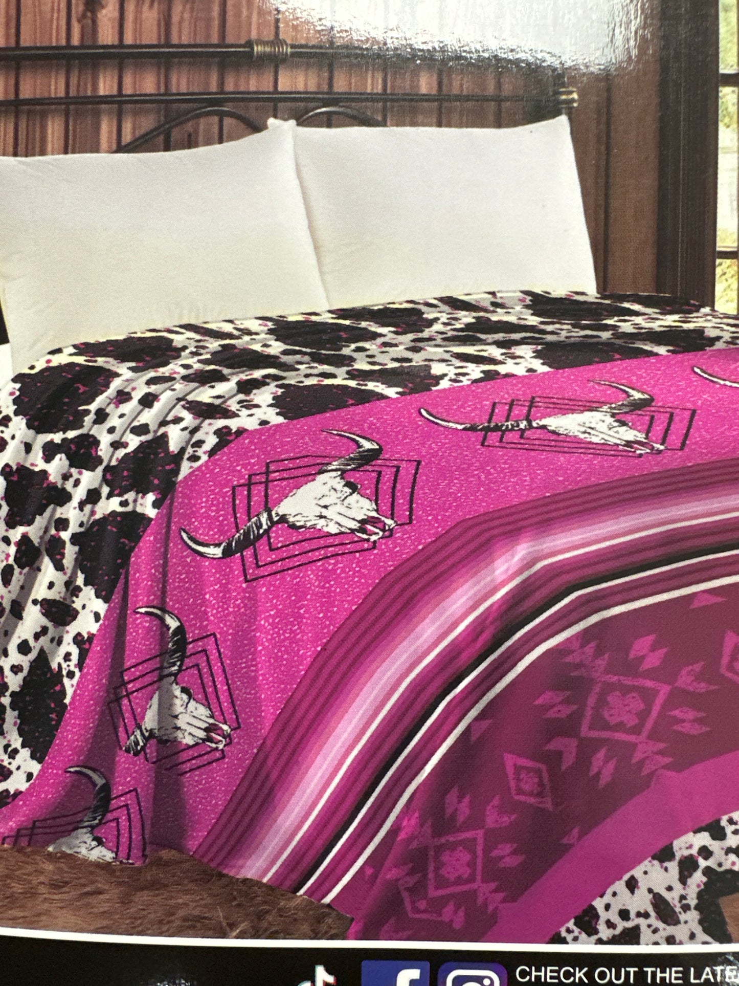 Cow -pink - COWPRINT MIA BLANK