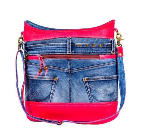 CHARLEY's DENIM SHOULDER BAG