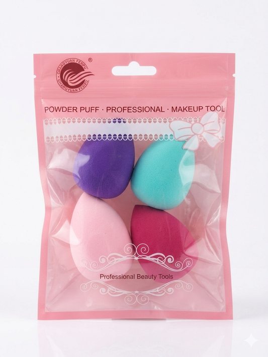 Professional Makeup Sponge Set – 4 Piece Beauty Blender Collection