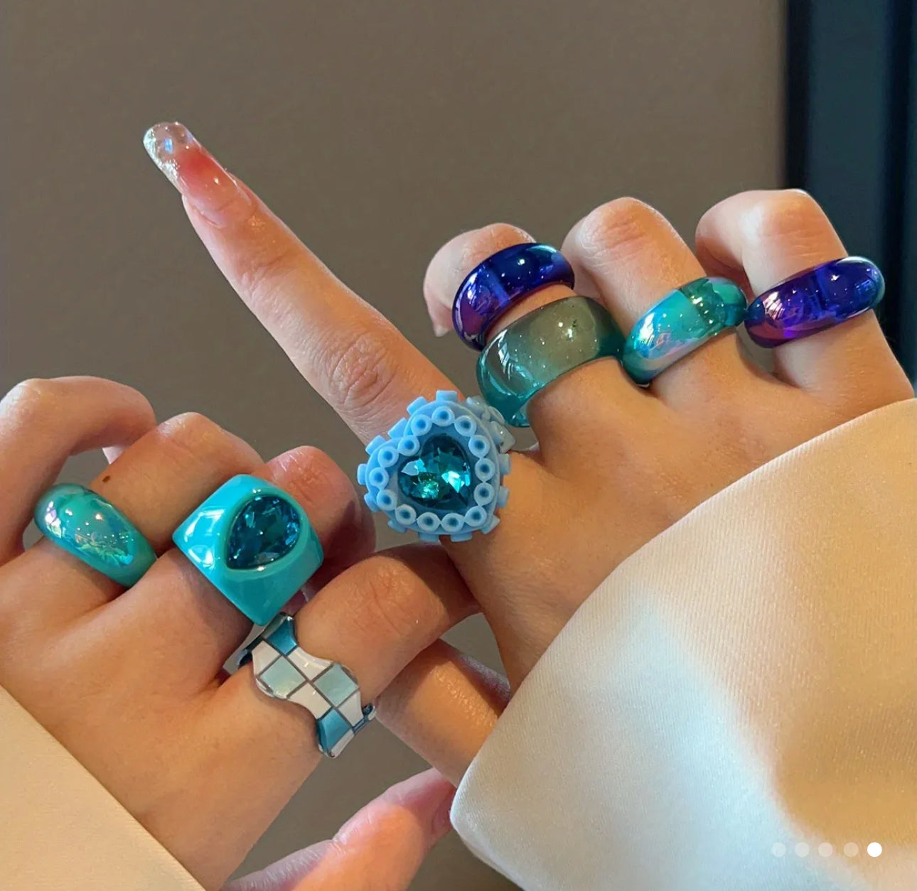 8 pcs Y2K Rings