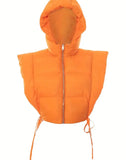 Women's Sleek Hooded Puffer Vest