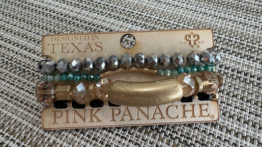 Gold and Silver Stack (Austrian Crystals)