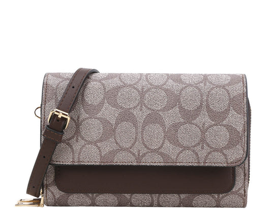 Oval Print Crossbody Bag FT-1018