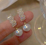DIAMOND AND PEARLS EARRINGS