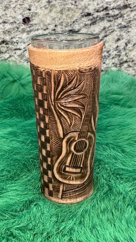 Mescal and Guitar Shot Glass