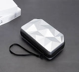 Silver Diamond  Mini Suitcase Crossbody