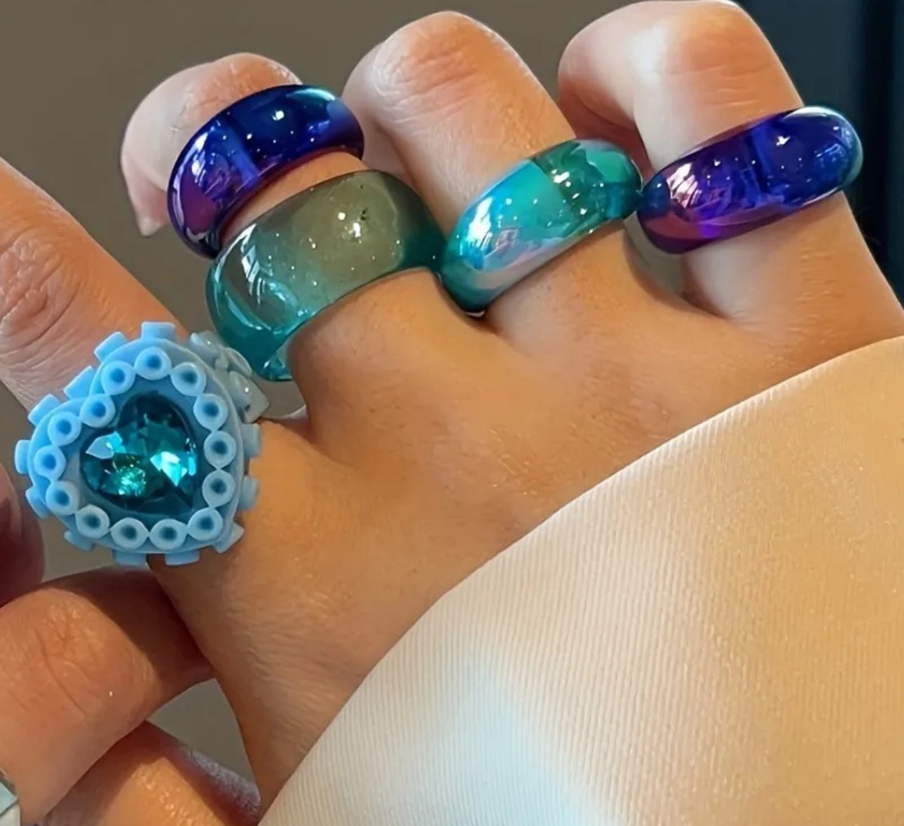 8 pcs Y2K Rings