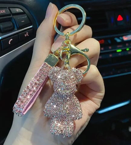 Crystal Bear keychain