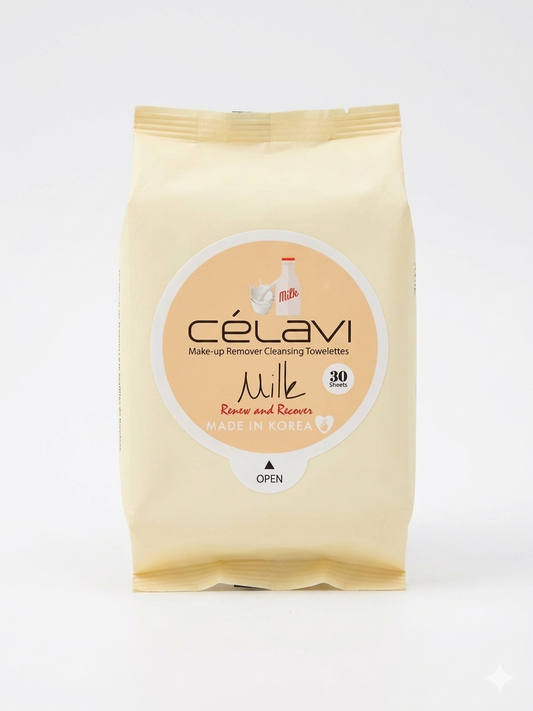 Celavi Milk Wipes. Renew & Refresh