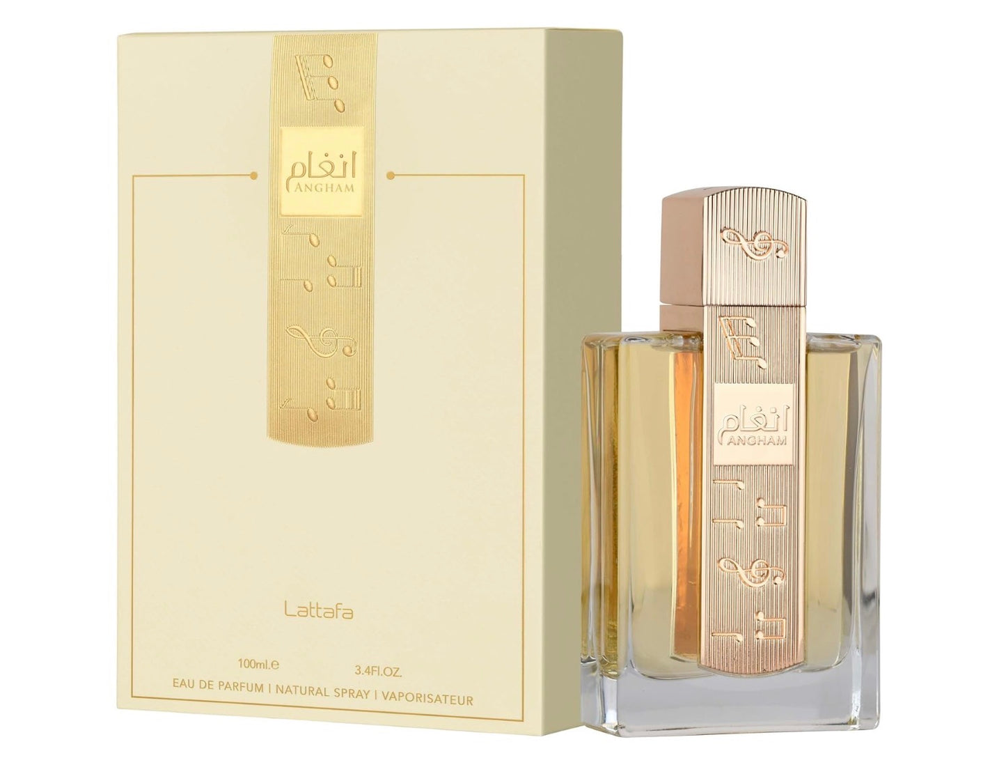 Lattafa Angham - Citrus, Lavender, Musk, Amber, Vanilla - Eau de Parfum Long-Lasting Fragrance for Unisex, 3.40 Ounce / 100 ml